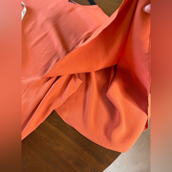 EILEEN FISHER 100% Silk Cape Sleeve Blouse - Picture 9 of 12